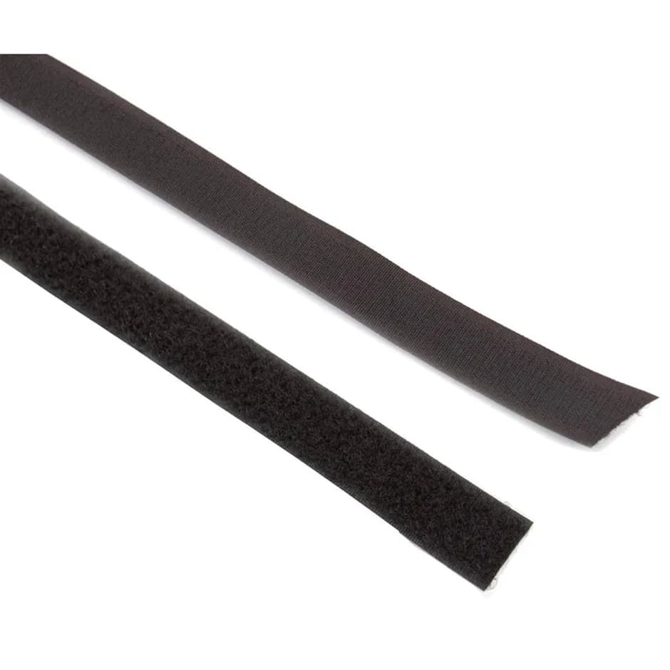 Velcro non-adhesive loop fastener 6m x 20mm black