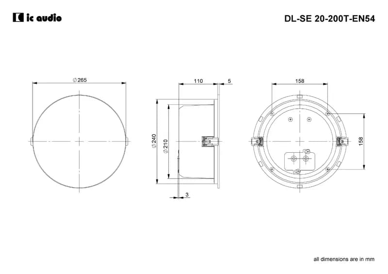 Ceiling speaker ic audio DL-SE 20-200/T-EN54 thumbnail 4