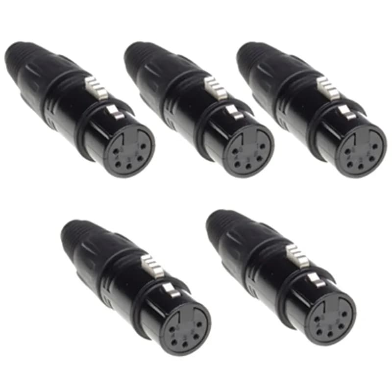 Conector XLR 5 pini mamă 5 bucăți