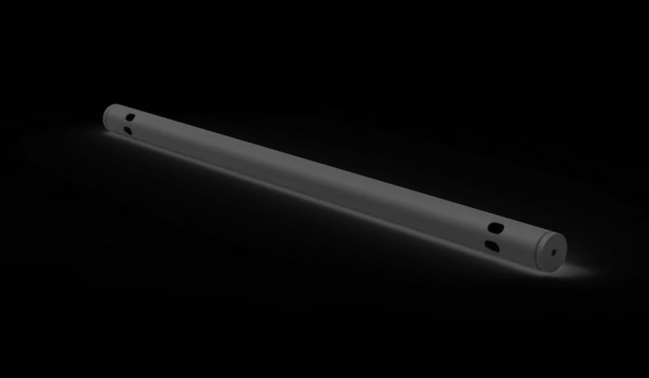 Low hanger tube 50mm x L100cm black