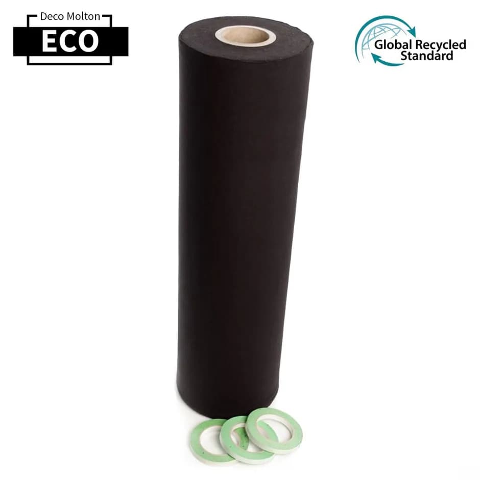 Deco molton ECO roll 160 g/m² W 60m x 80cm black