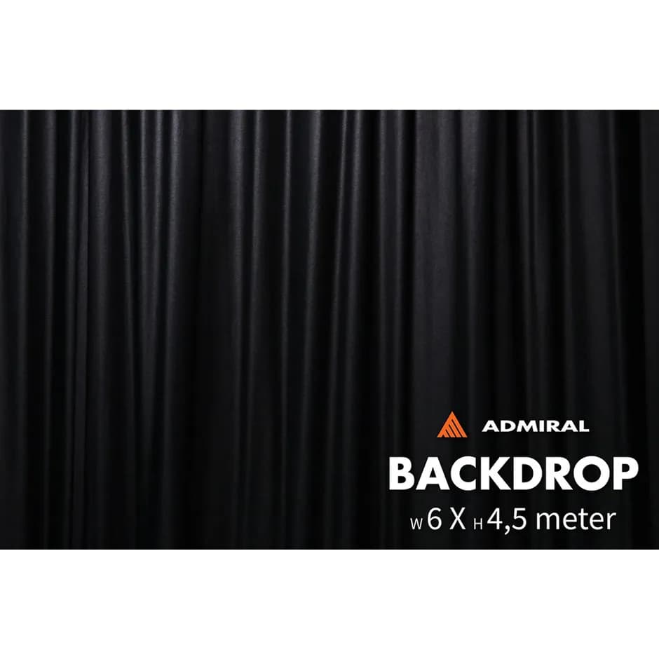 Backdrop 320 g/m² W 6m x H  4.5m black