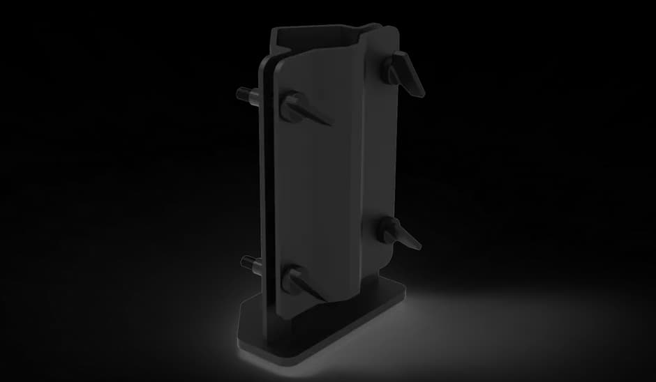 Mono stand black for baseplate