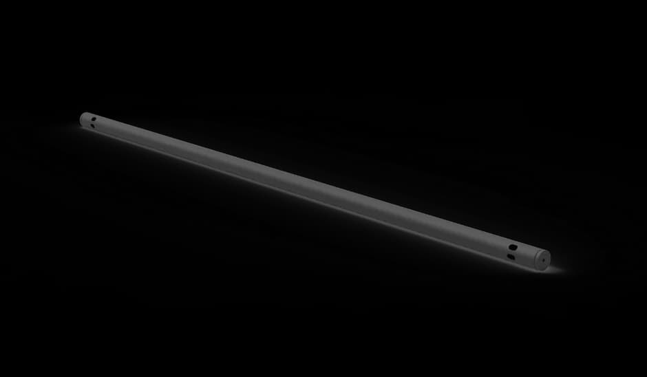 Low hanger tube 50mm x L200cm black