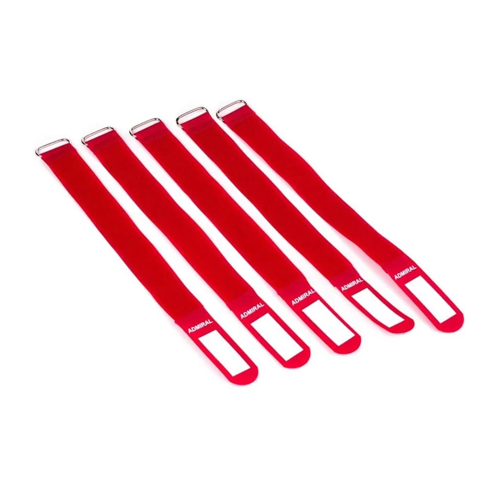Cable wrap 26cm red 5 pieces