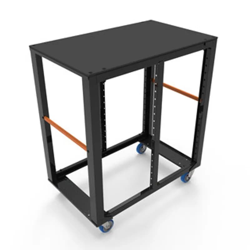 Storage cart set 2 unit H 112 incl top lid