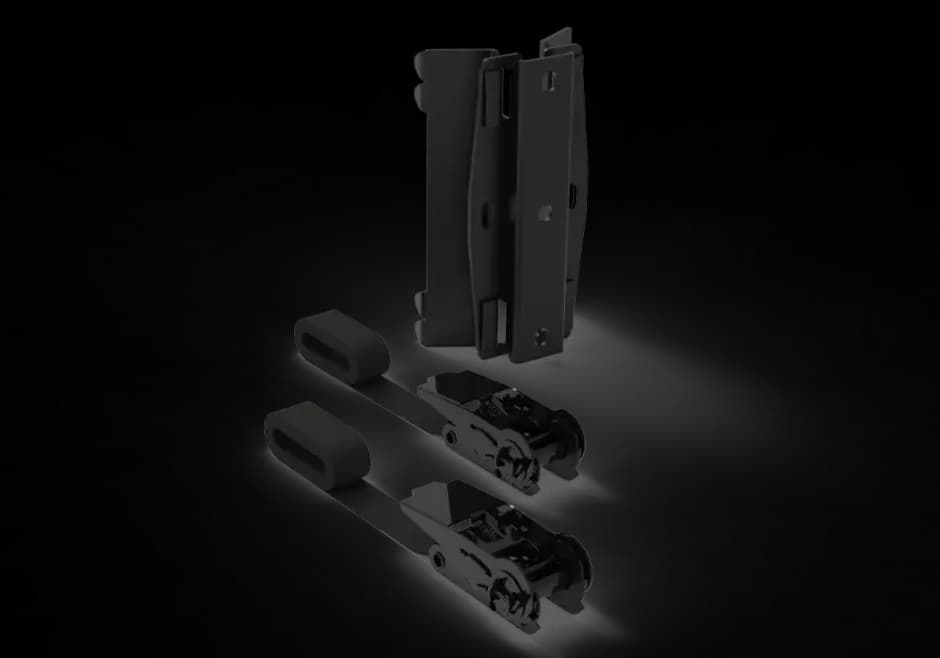 Woodpecker tree/pole bracket black
