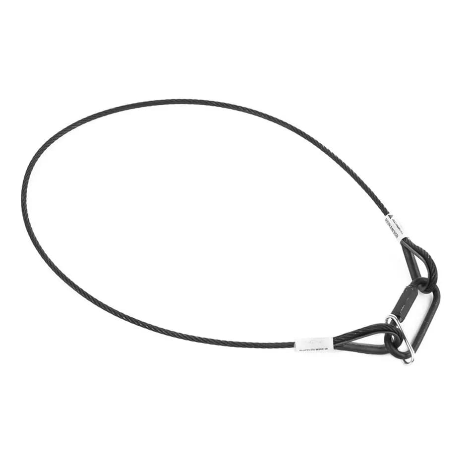 Safety cable certified 3mm L 60cm black