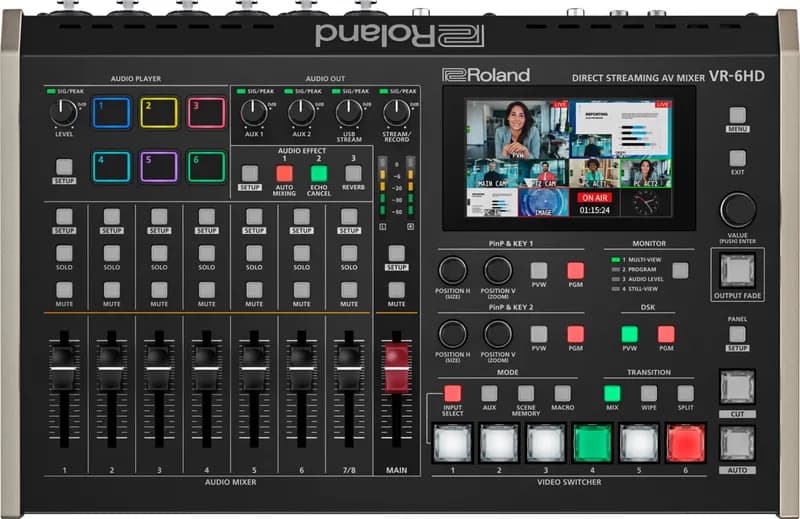Roland VR-6HD switcher streaming de înaltă definiție