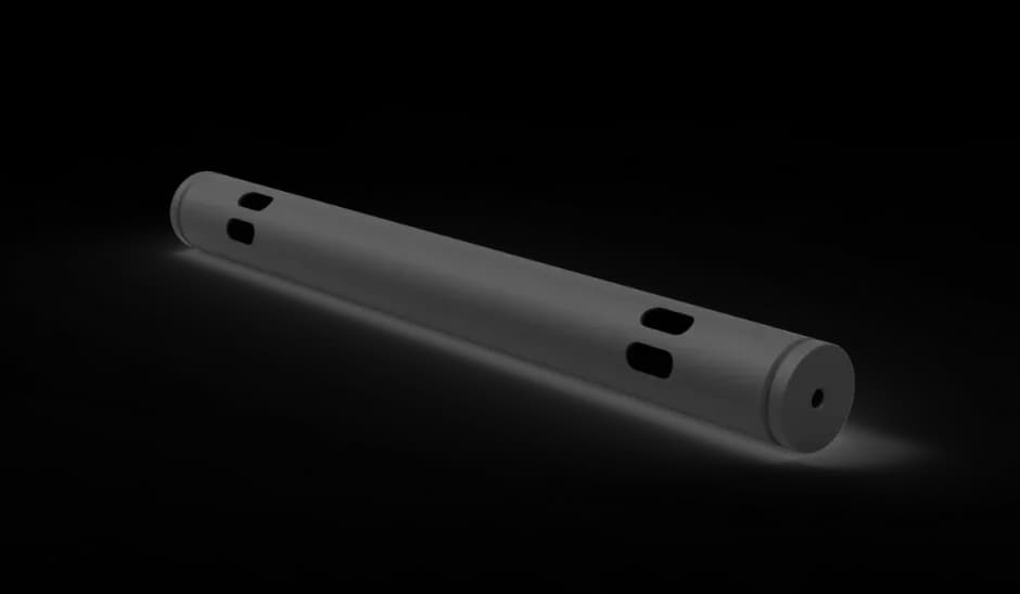 Low hanger tube 50mm x L50cm black