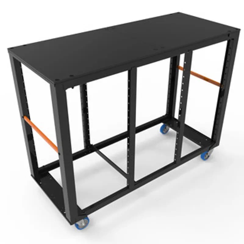 Storage cart set 3 unit H 112 incl top lid