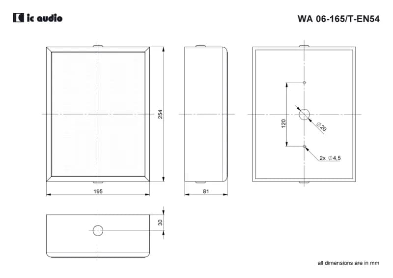 Wall speaker ic audio WA 06-165/T-EN54 thumbnail 3