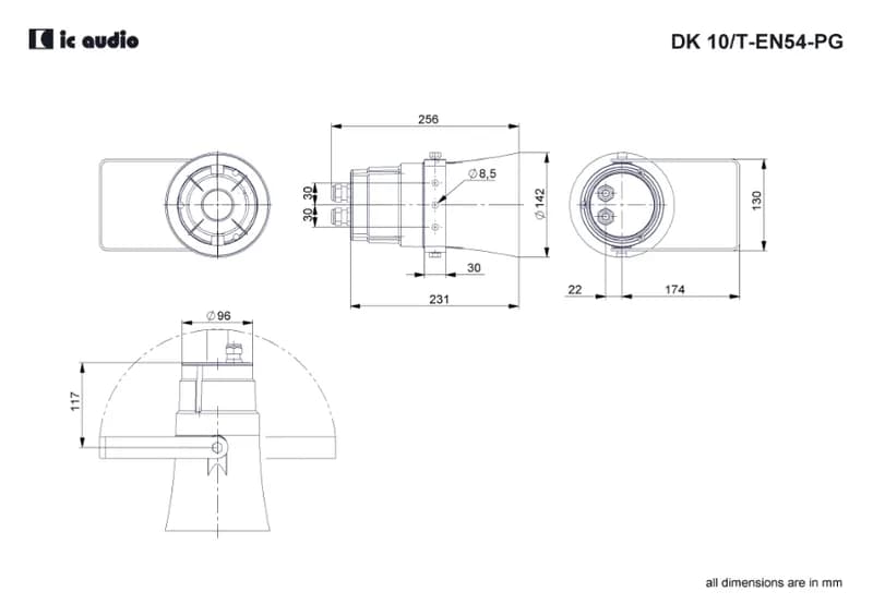 Horn speaker ic audio DK 10/T-EN54-PG thumbnail 4