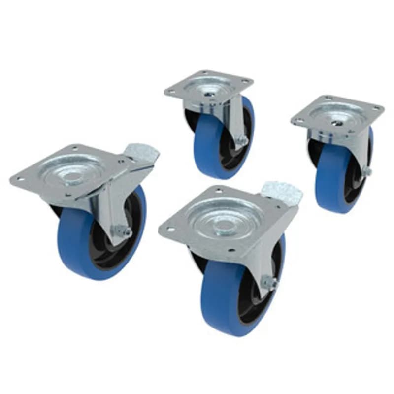Castor set Ø160mm 2x swivel w brake 2x no brake