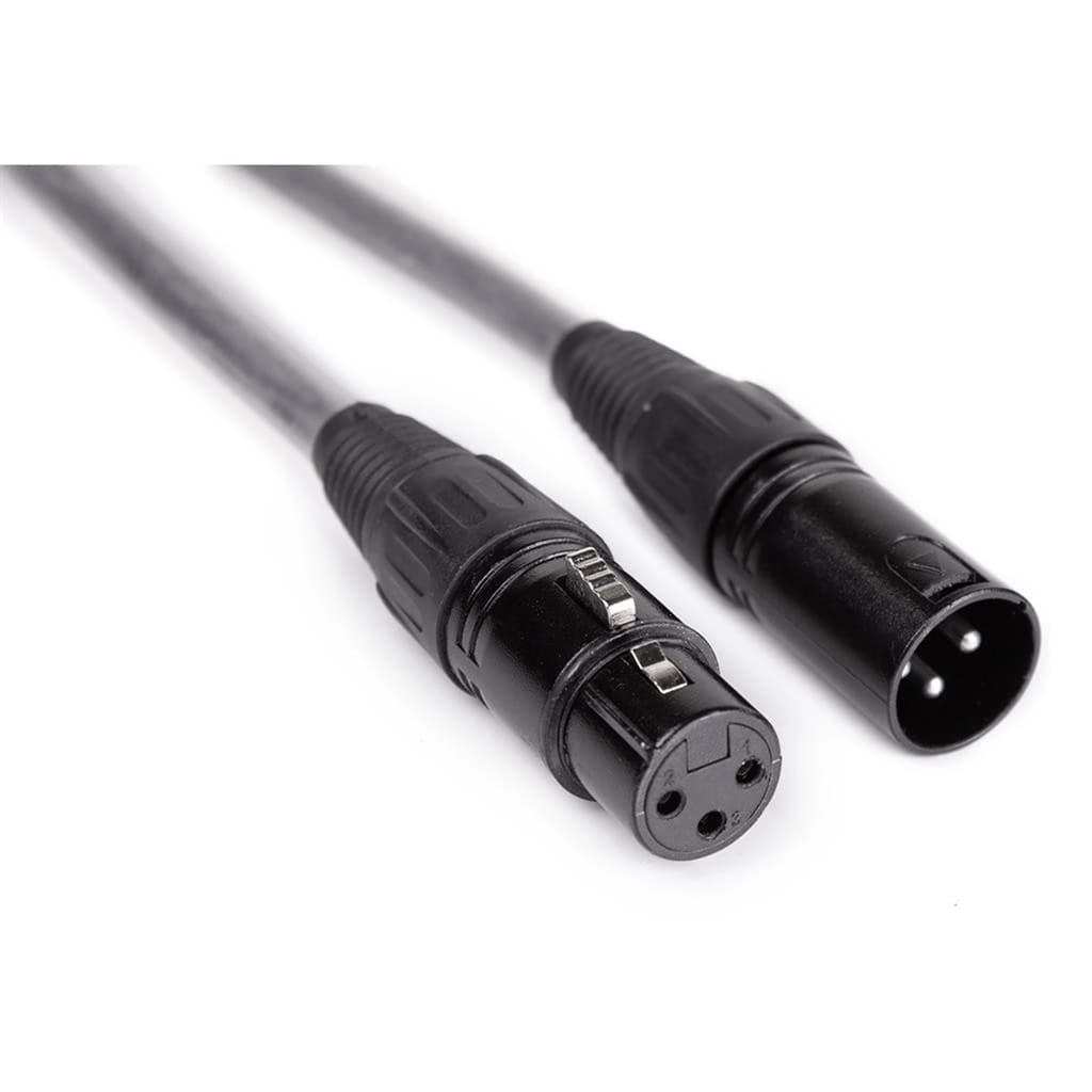 3 -pin DMX cable assembled XLR 2.5m black thumbnail 2