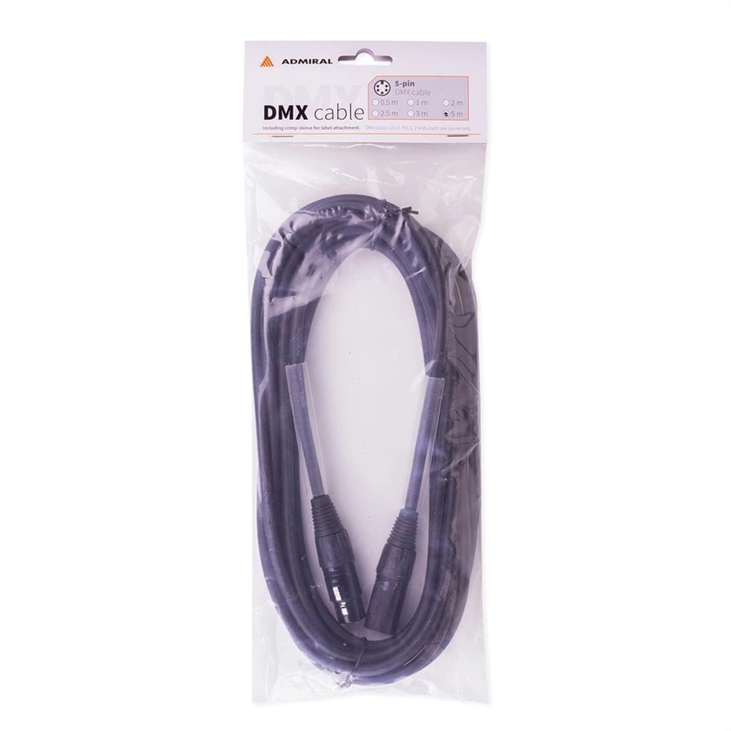 5 -pin DMX cable assembled XLR 5m black thumbnail 5