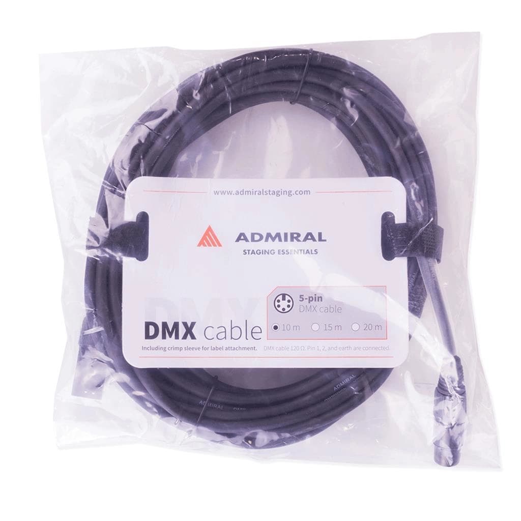 5 -pin DMX cable assembled XLR 10m black thumbnail 5