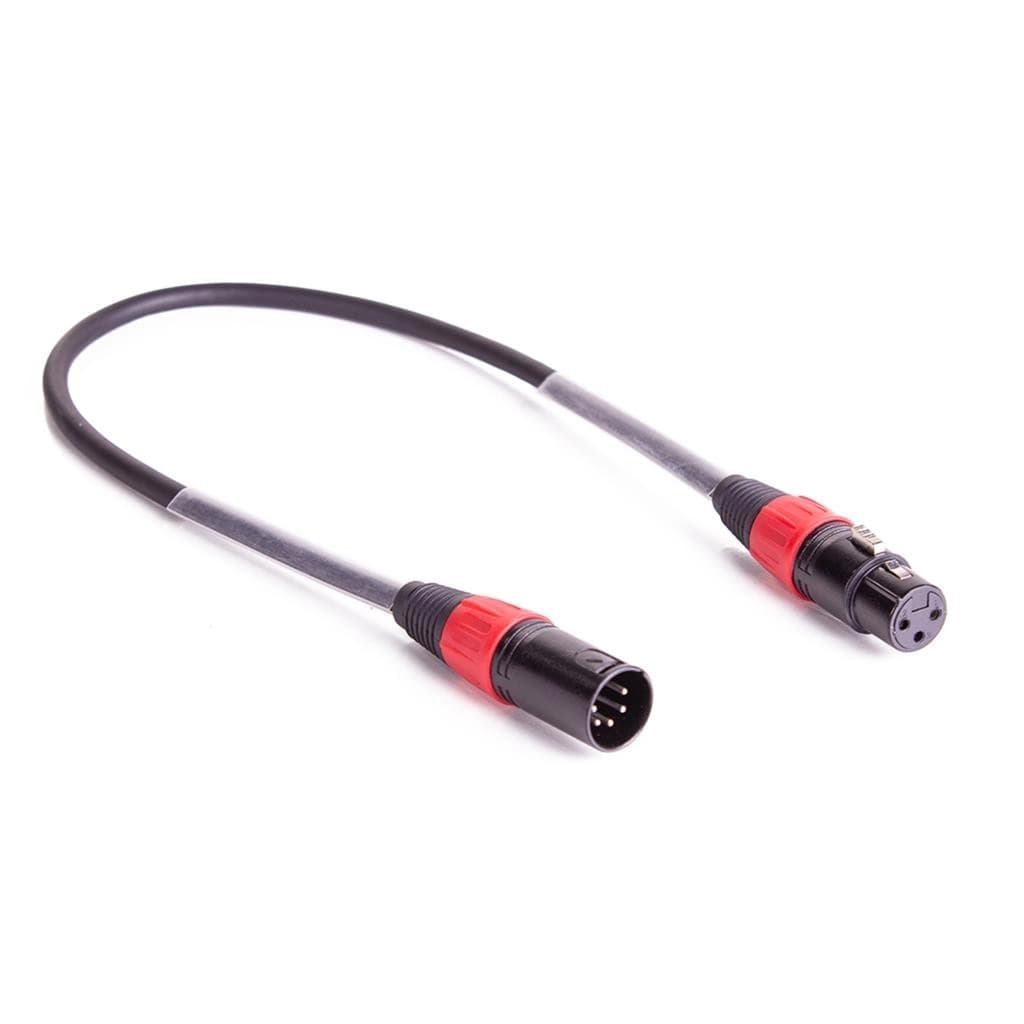 DMX adapter cable 5M-3F XLR 50cm black thumbnail 2