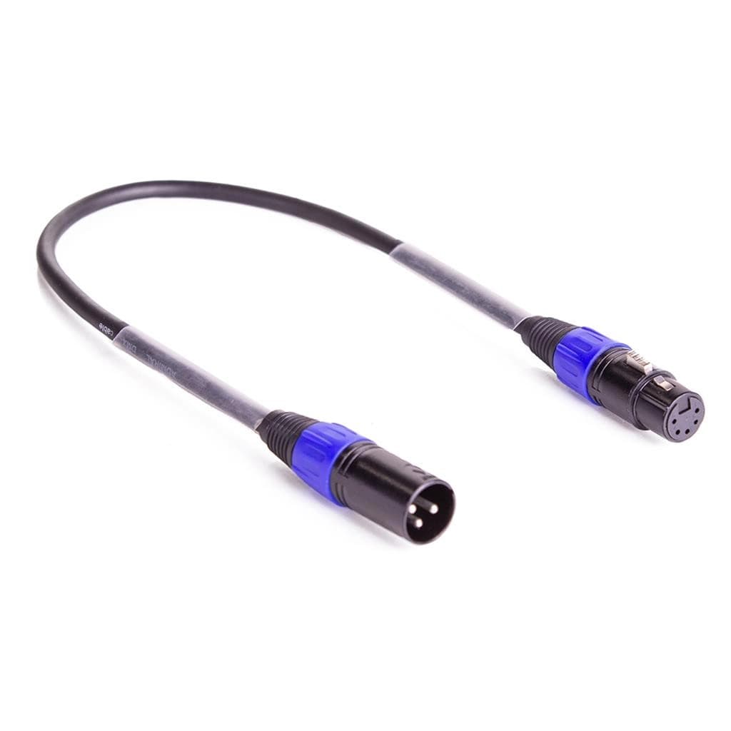 DMX adapter cable 3M-5F XLR 50cm black thumbnail 2
