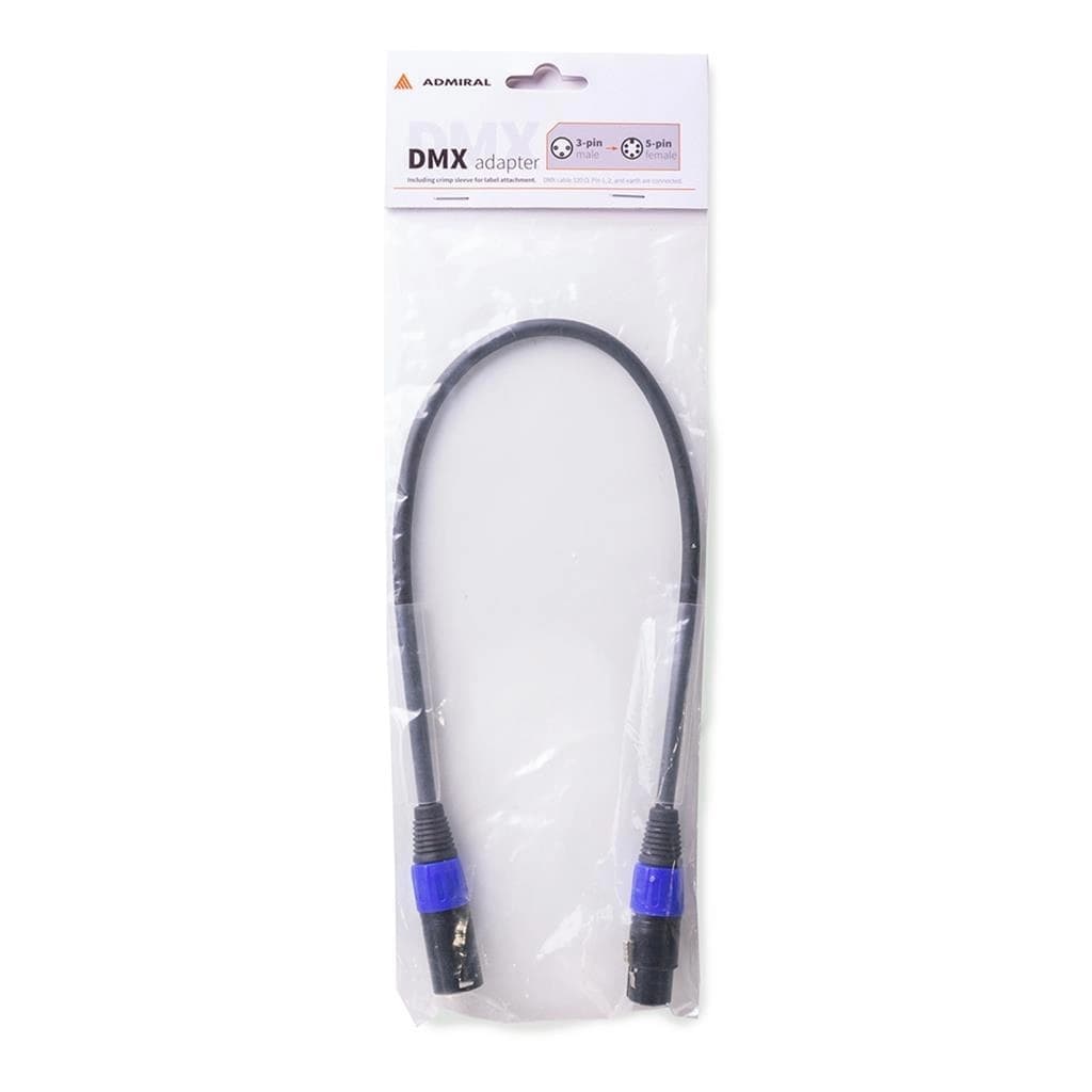 DMX adapter cable 3M-5F XLR 50cm black thumbnail 5