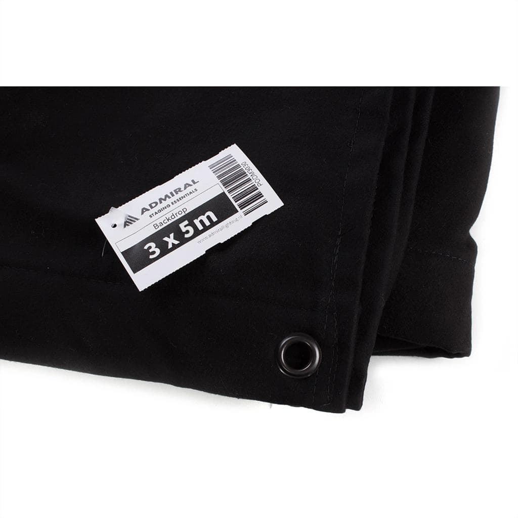 Soundabsorbing backdrop 500 g/m² W 3m x H 5m black thumbnail 3