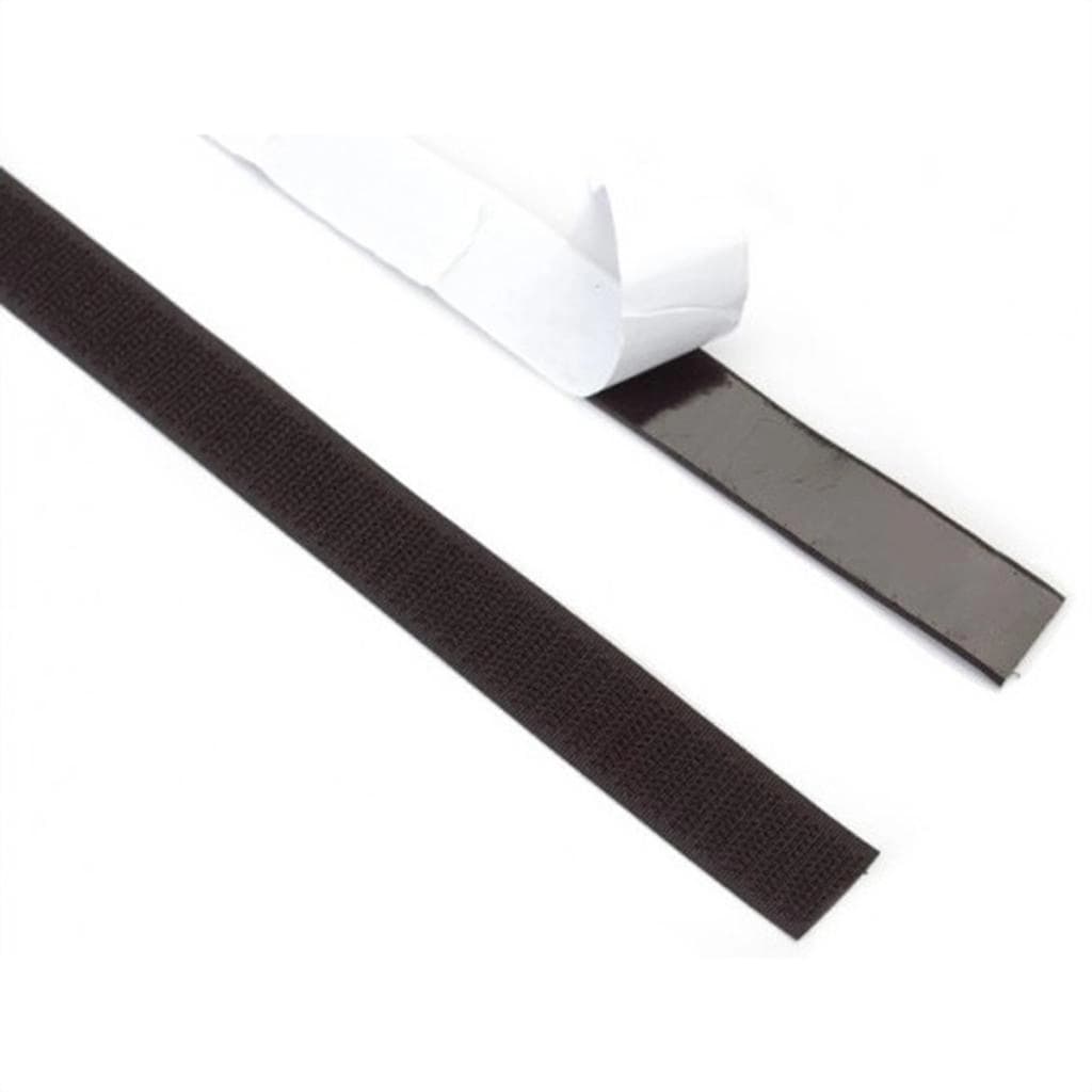 Velcro adhesive, hook 25m x 20mm black thumbnail 5