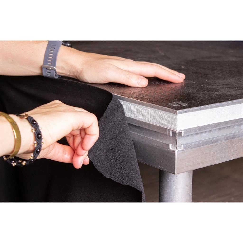 Hook and loop stage polyester 25 m x 40 cm black thumbnail 5