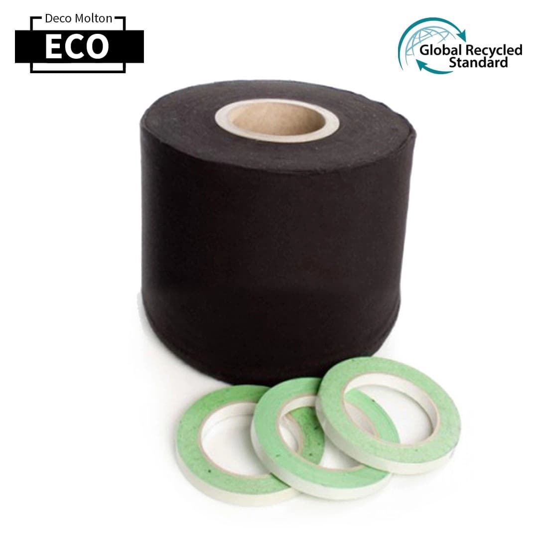 Deco molton ECO roll 160 g/m² W 60m x 20cm black thumbnail 2