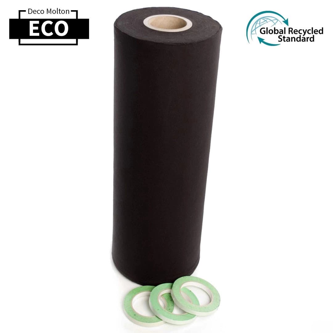Deco molton ECO roll 160 g/m² W 60m x 60cm black thumbnail 2