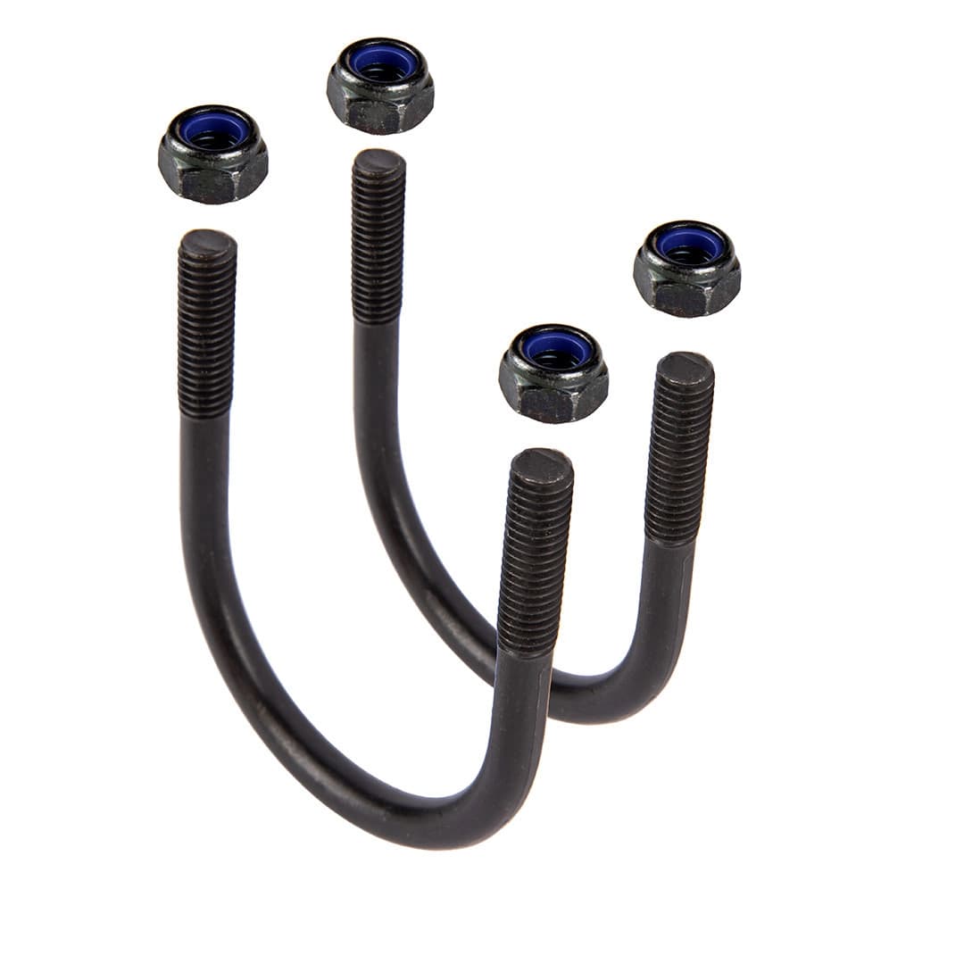 Grid U-bolts 51x75mm with M8 nut black set of 2 thumbnail 2