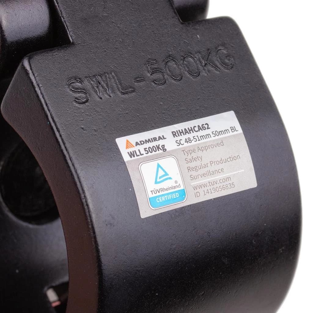 Swivel coupler RD48-51 50mm WLL 500kg black thumbnail 4