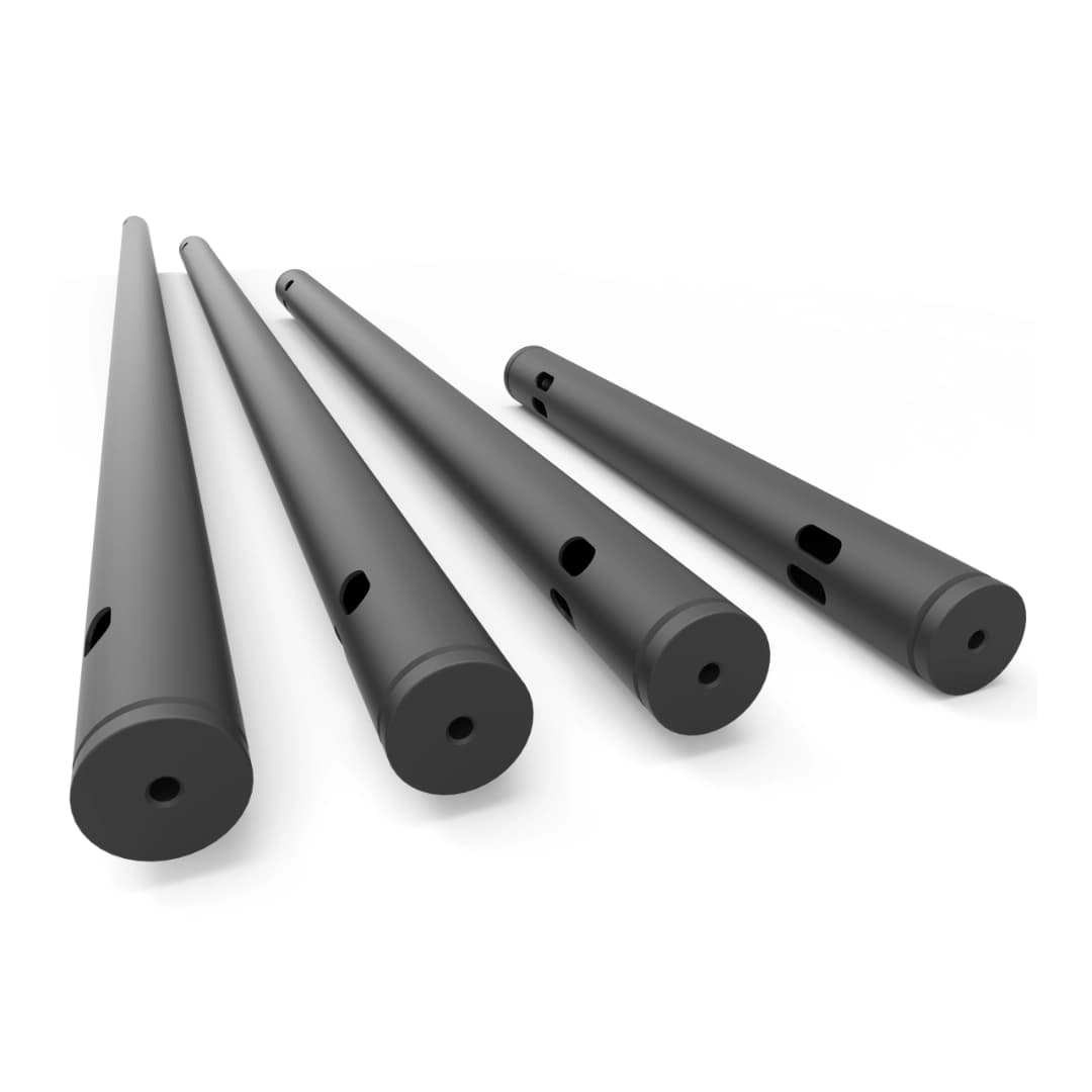 Low hanger tube 50mm x L50cm black thumbnail 4