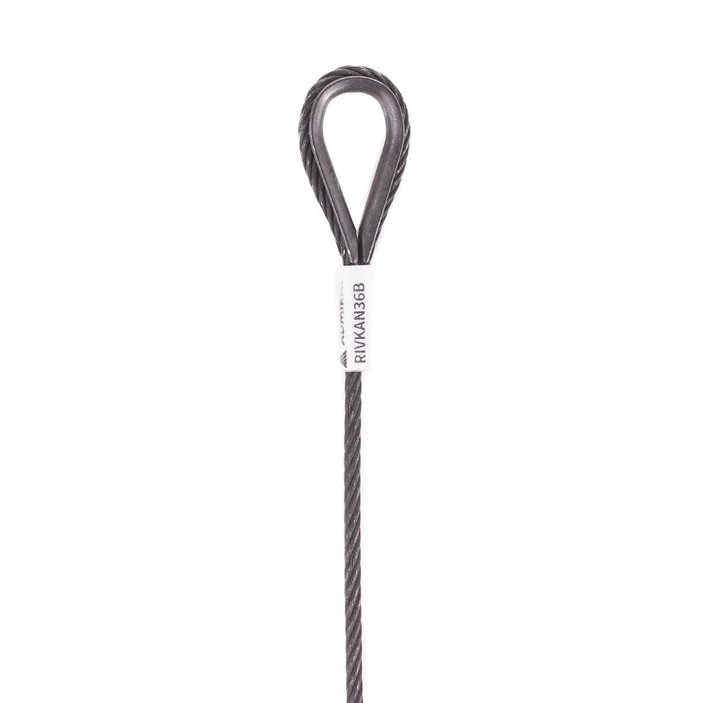 Safety cable certified 3mm L 60cm black thumbnail 4