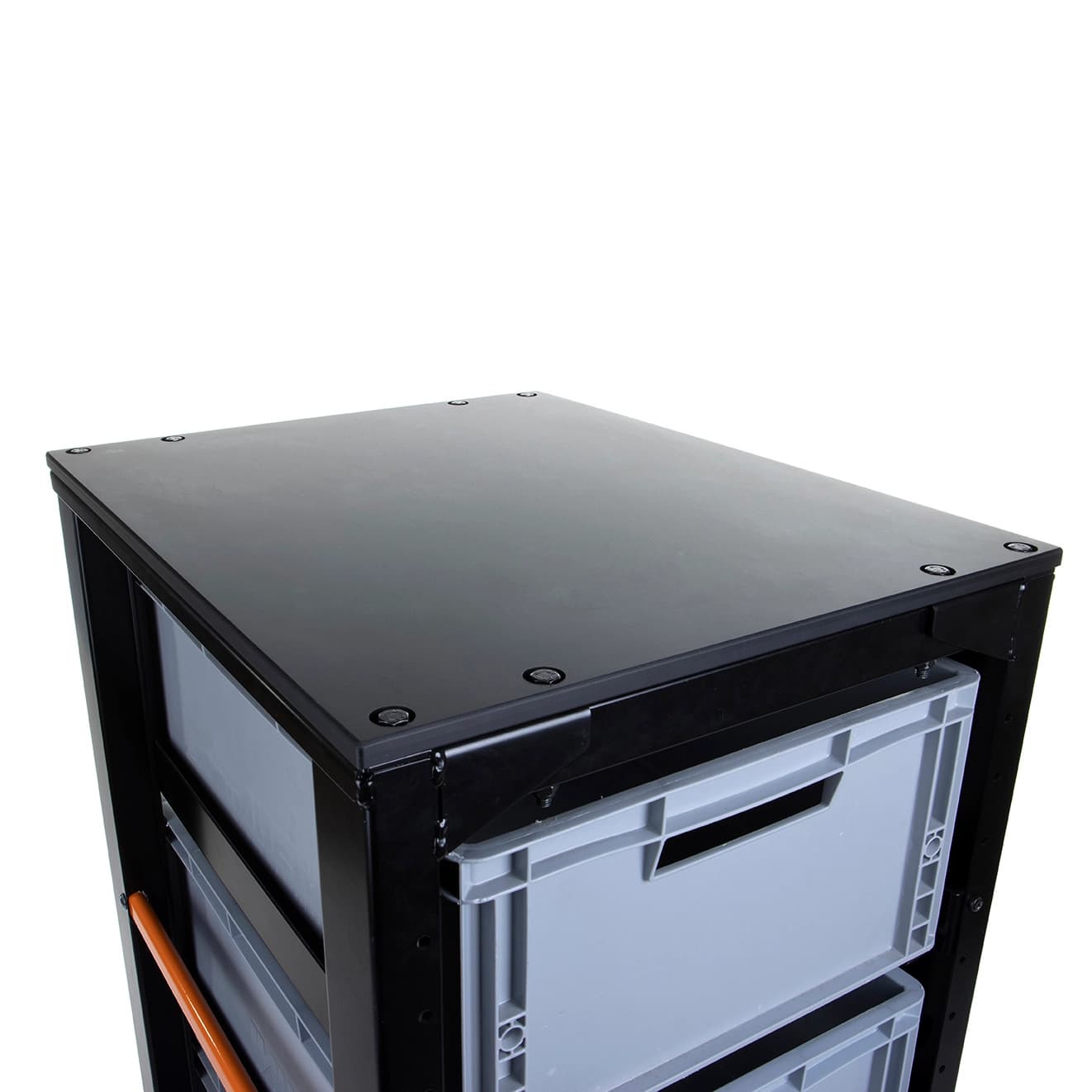 Storage cart top lid hard plastic board black thumbnail 4
