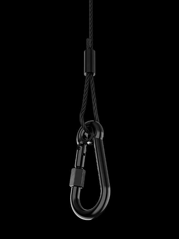 CHAUVET DJ Safety Cable with threaded carabineer - 787mm in length - 4mm diameter
