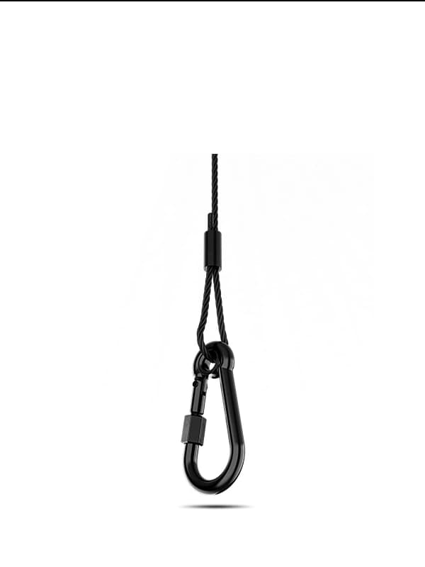 CHAUVET DJ SC-08 - High-Capacity, Professional Safety Cable, 35" (Black Finish)