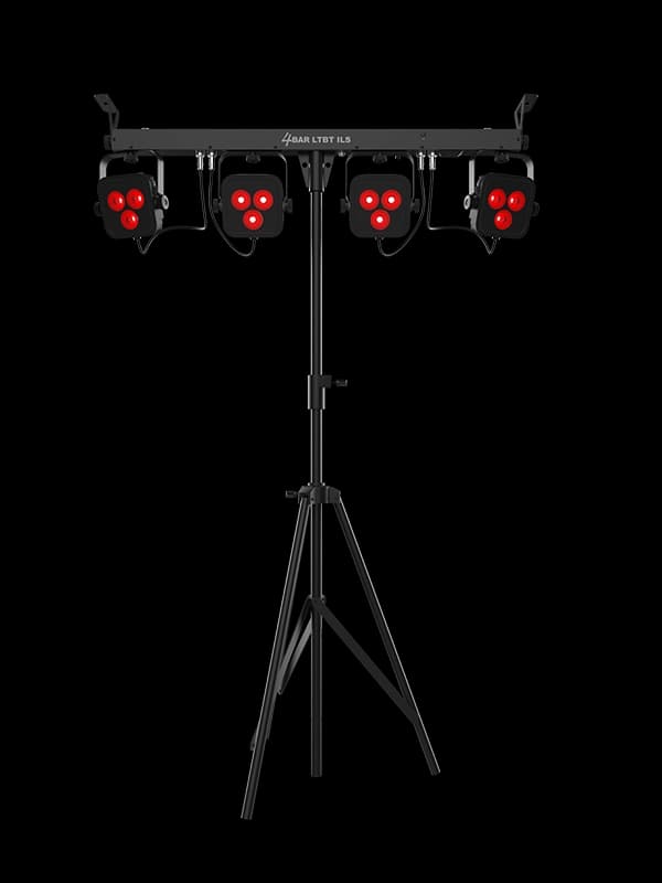 CHAUVET DJ 4BAR LT BT ILS Includes: Power Cord, Carry Bag, Tripod, Footswitch, Hanging Brackets thumbnail 3